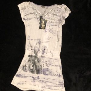 White Purple Light Dress